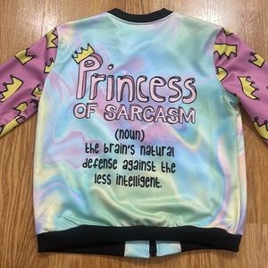 SHELFIES PRINCESS OF SARCASM BOMBER JACKET